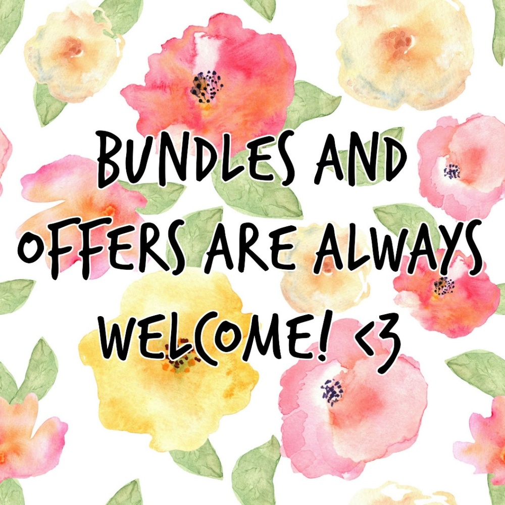 Bundles and Offers Are Always Welcome!